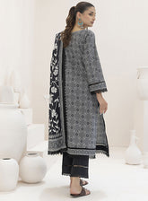 Monochrome By Alzohaib Digital Printed Lawn 3 Piece Unstitched Suit AZ24M MDL-04